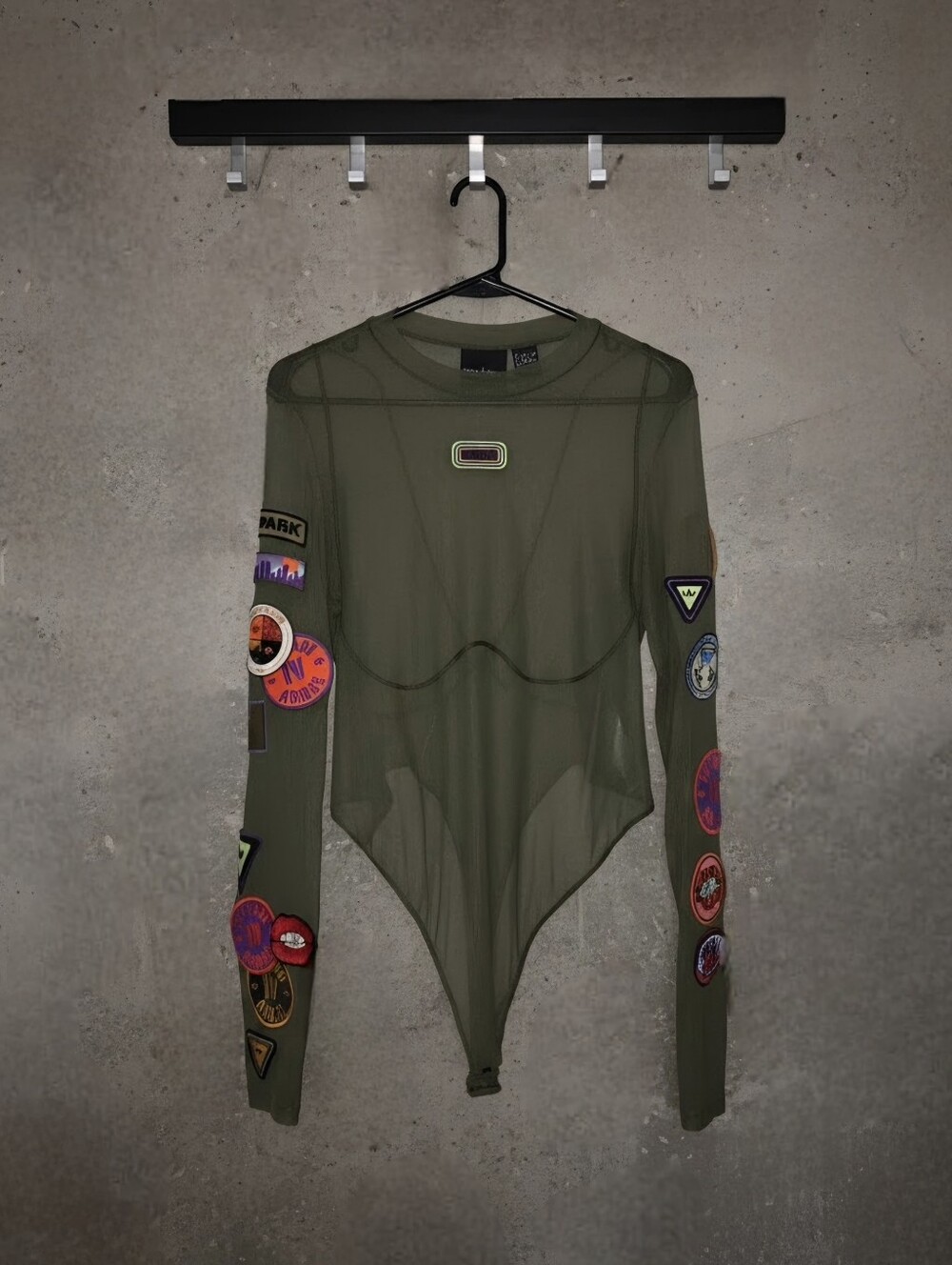 Adidas x Ivy Park Light Power-Mesh Bodysuit | Wild Pine, 3X